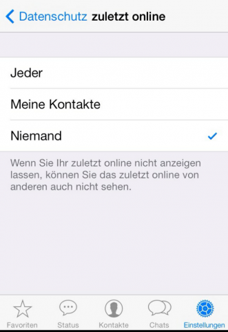 Datenschutz-Einstellungen unter iOS (Screenshot: Golem.de)